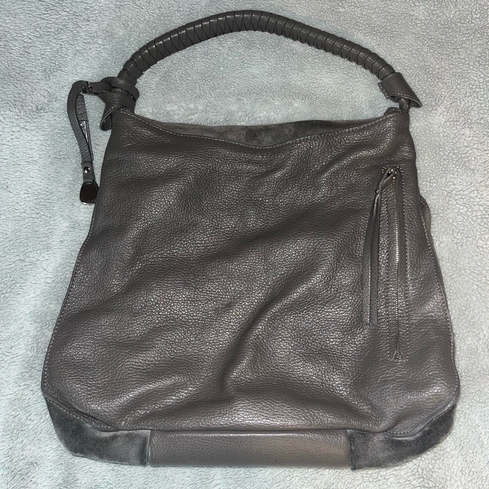 NICOLI Charcoal Leather Bag (GENUINE LEATHER)